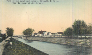 Canal et écluses, vers 1910 / Canal and locks, Grenville, c.1910
