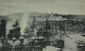 Chemin de fer et pont / Railway and bridge, Huberdeau 1910