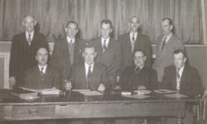 St. Hubert town council, 1950 or 1951. (Photo - courtesy)