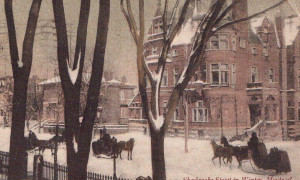 Rue Sherbrooke en hiver / Sherbrooke Street in Winter