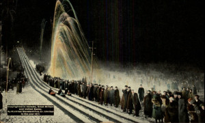 Fête de nuit, Boblsleighs, Montréal, 1913