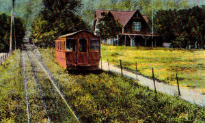 La montée du funicular / The track of the funicular