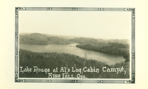 Lac Rouge, "Al's Log Cabin Camps"