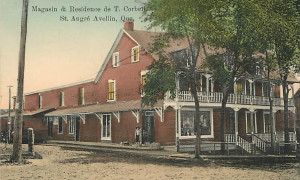 Magasin et résidence de T. Corbeil, Saint-André-Avellin, vers. 1910 / Corbeil residence and store, Saint-André-Avellin, c.1910
