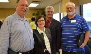 Historical society reps from Verdun, Dorval and Ile-Bizard were on hand