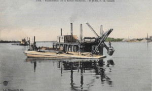 Amélioration de la Rivière Richelieu / Dredging Boats, Richelieu River
