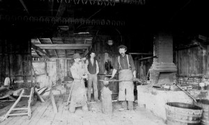 A nineteenth century blacksmith's shop. (Photo - Courtesy of LivingArchives.ca)