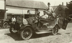 Parade, Vermont-Quebec Border, 1918