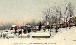 Trojan Park sur le lac Memphrémagog, v. 1910 / Trojan Park, Lake Memphremagog, c.1910