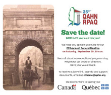 2025 QAHN AGM: Save the date!