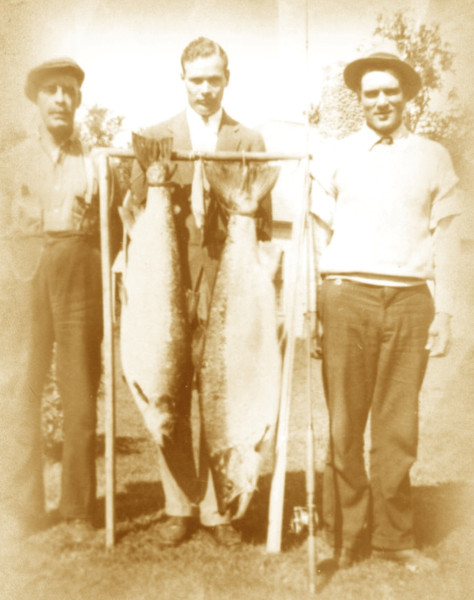 A 55 1/2-pounder was landed by Esmond Bradely Martin in 1939. (Photo - Cascapedia River Museum Collection)