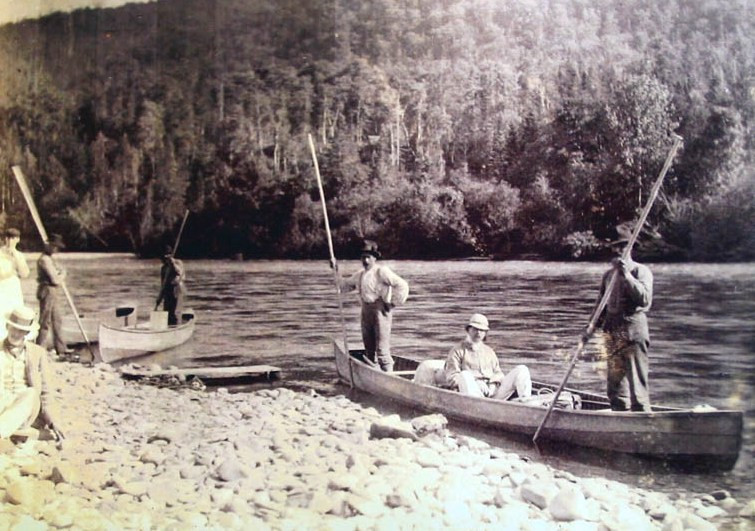 A day of fishing on the Cascapedia. (Cascapedia River Museum Collection)