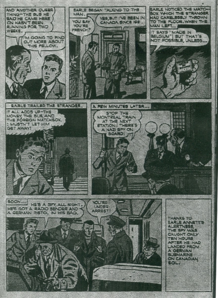 "Spy Catcher" (Earle J. Annett), in Real Heroes, no. 13
(Mar./Apr. 1946).