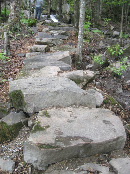 Stone steps in Hendrick Park. (Photo - Anita Rutledge)