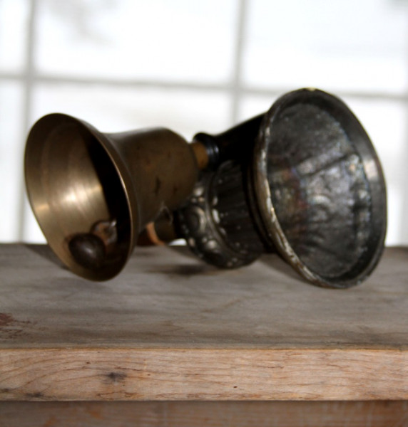 <strong>BELLS.</strong>
These teacher's bells would have been used for calling the pupils into the school or perhaps for restoring order in the classroom. (Compton County Museum Collection / Photo - Jackie Hyman)
