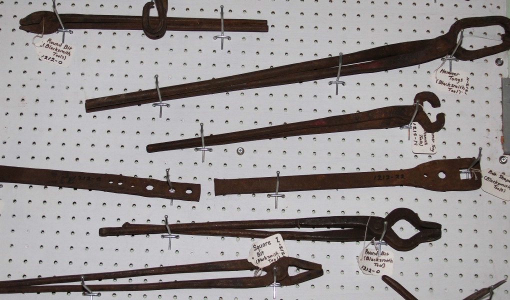 Blacksmith's tongs. (Compton County Museum Collection / Photo - Charles Bury)